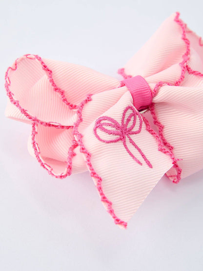 Bow Embroidered Hairpin
