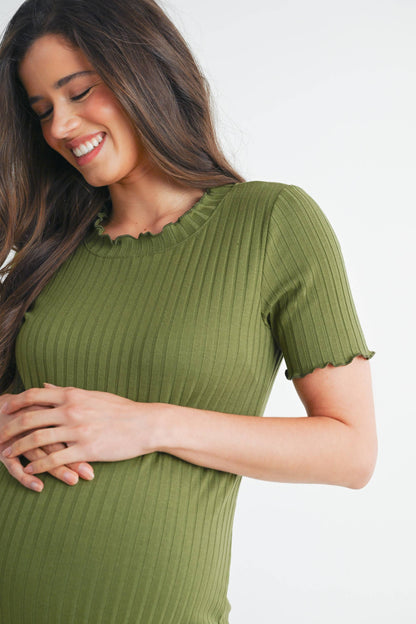 Ribbed Maternity T-Shirt