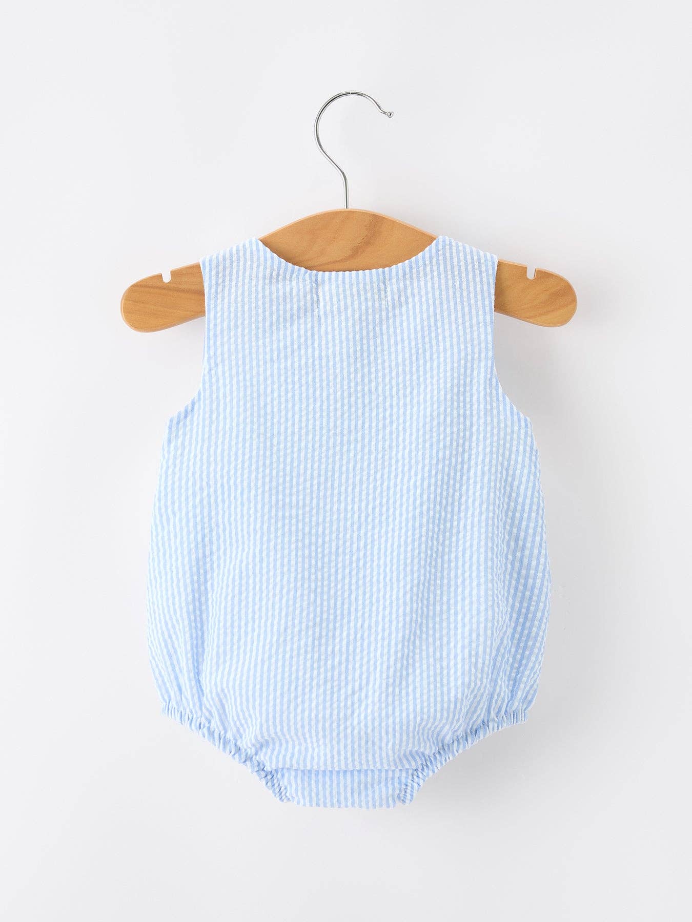 Whale Embroidery Romper