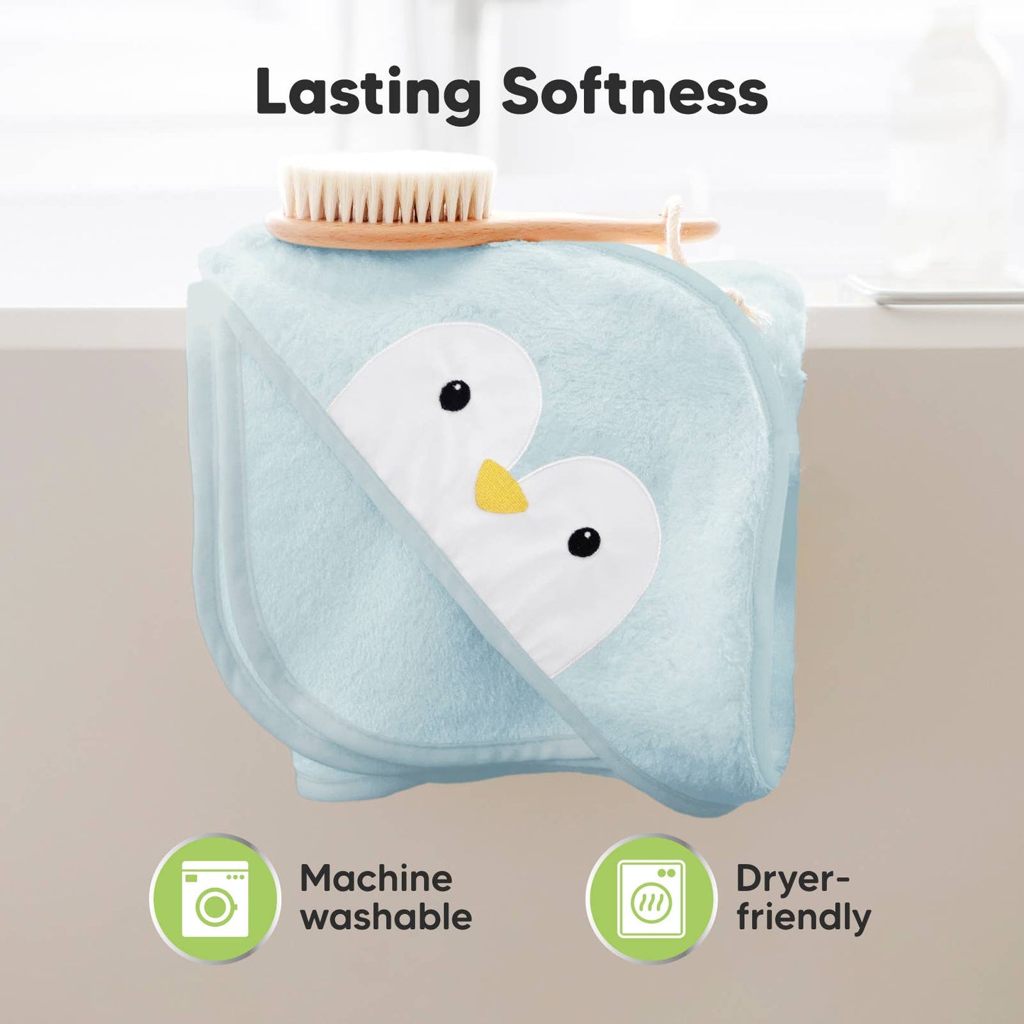 KeaBabies Cuddle Baby Hooded Towel