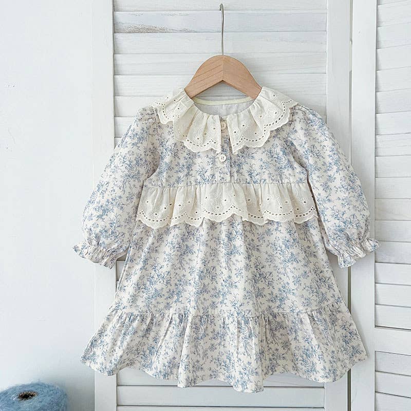 Toddler Dress – Vintage Floral Lace Outfit