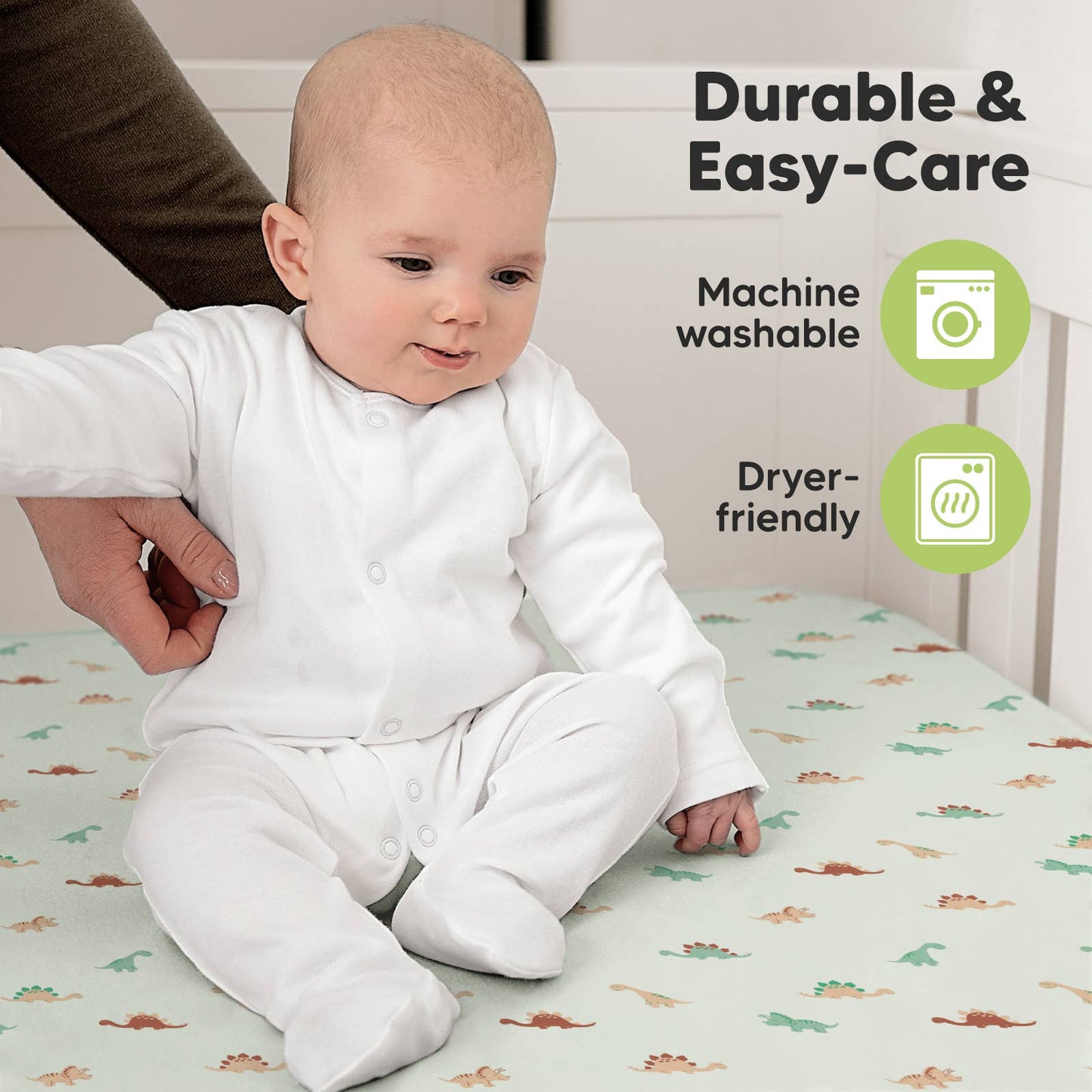 2-pack Organic Cotton Fitted Crib Sheet