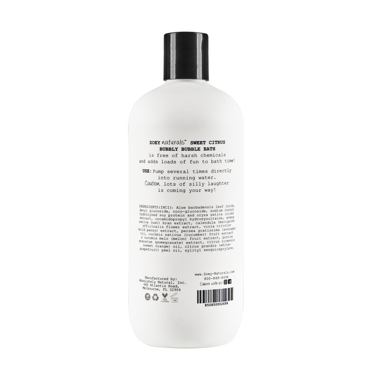 Sweet Citrus Bubbly Bubble Bath