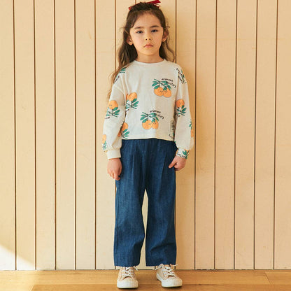 Wide Leg Denim Pants