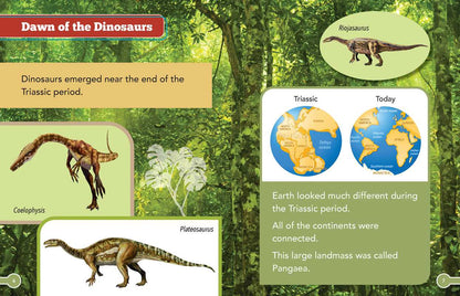 DinoWorld Book and Magnetic Play Set