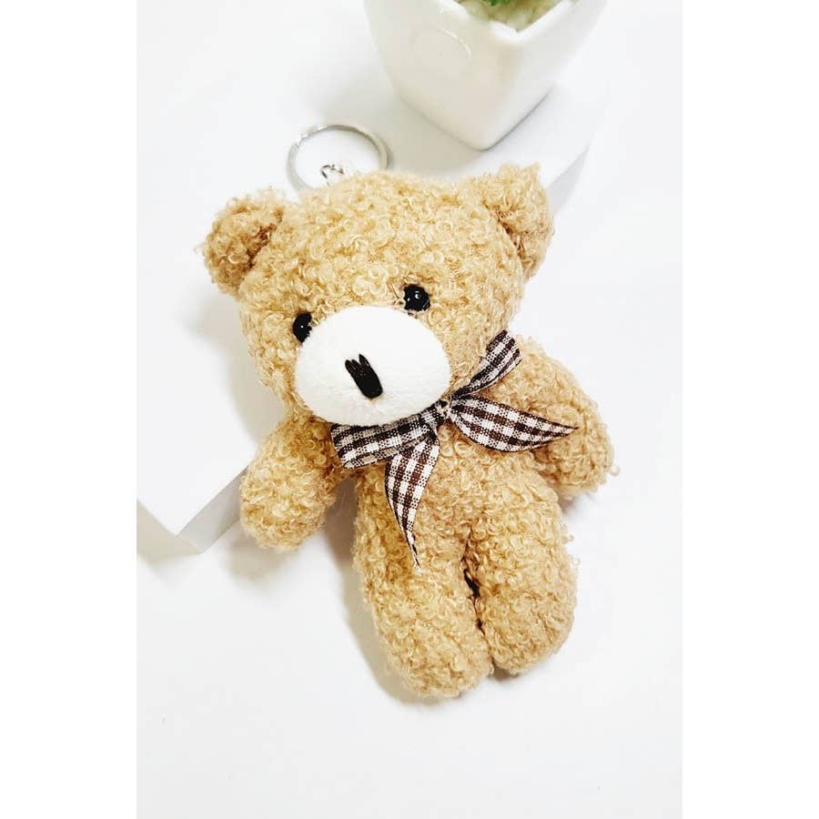 Fluffy Bear Key Chain