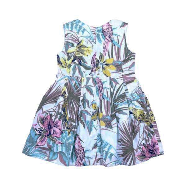 Tropical Parrot Print Dress