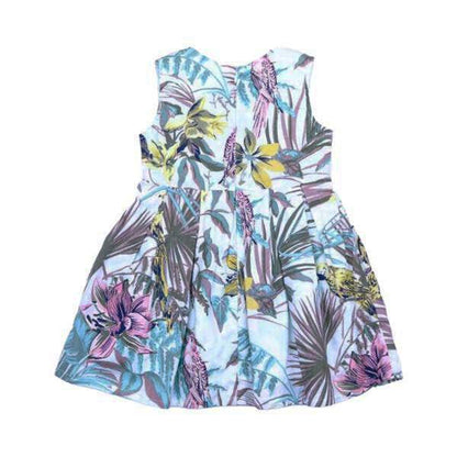 Tropical Parrot Print Dress