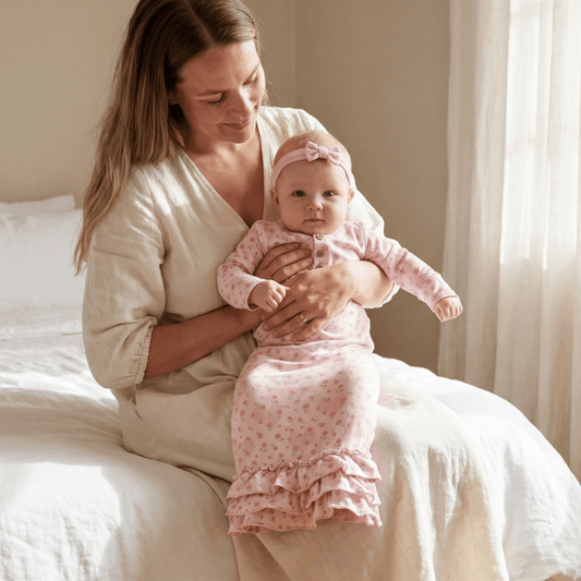 Ruffle Receiving Gown