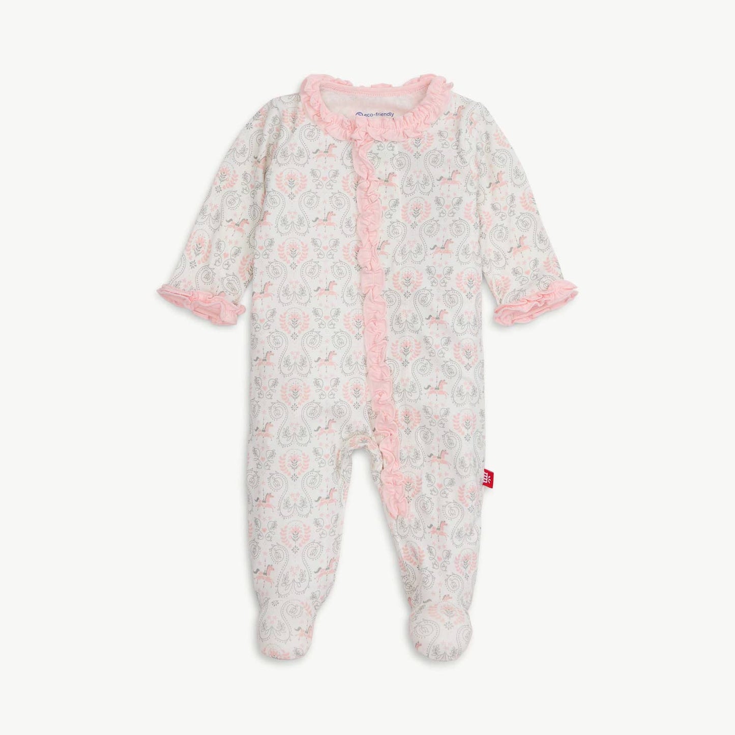 CAROUSEL MODAL MAGNETIC FOOTIE W/RUFFLES