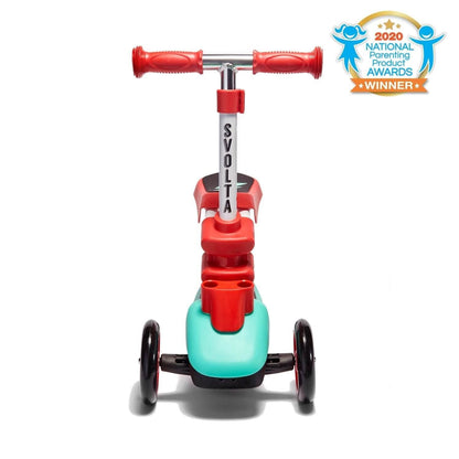 Red SVOLTA Ace 2-in-1 Scooter