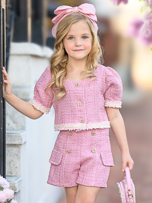 Blush Pink Top & Short Set