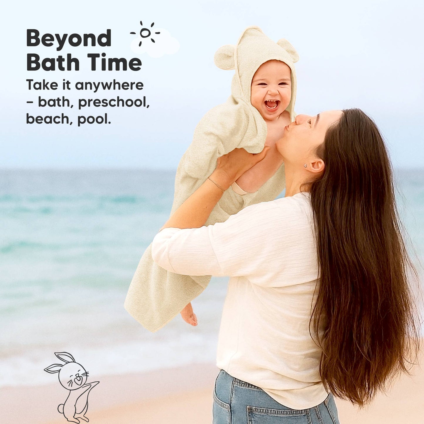 2-pack Snuggle Baby Hooded Towels