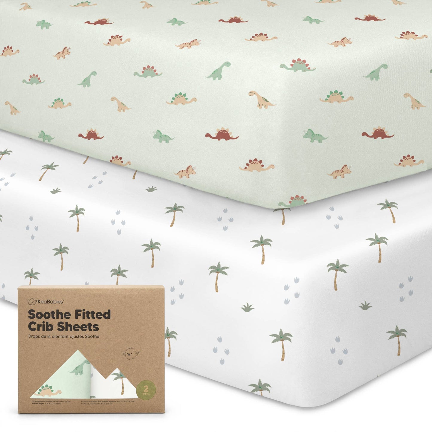 2-pack Organic Cotton Fitted Crib Sheet