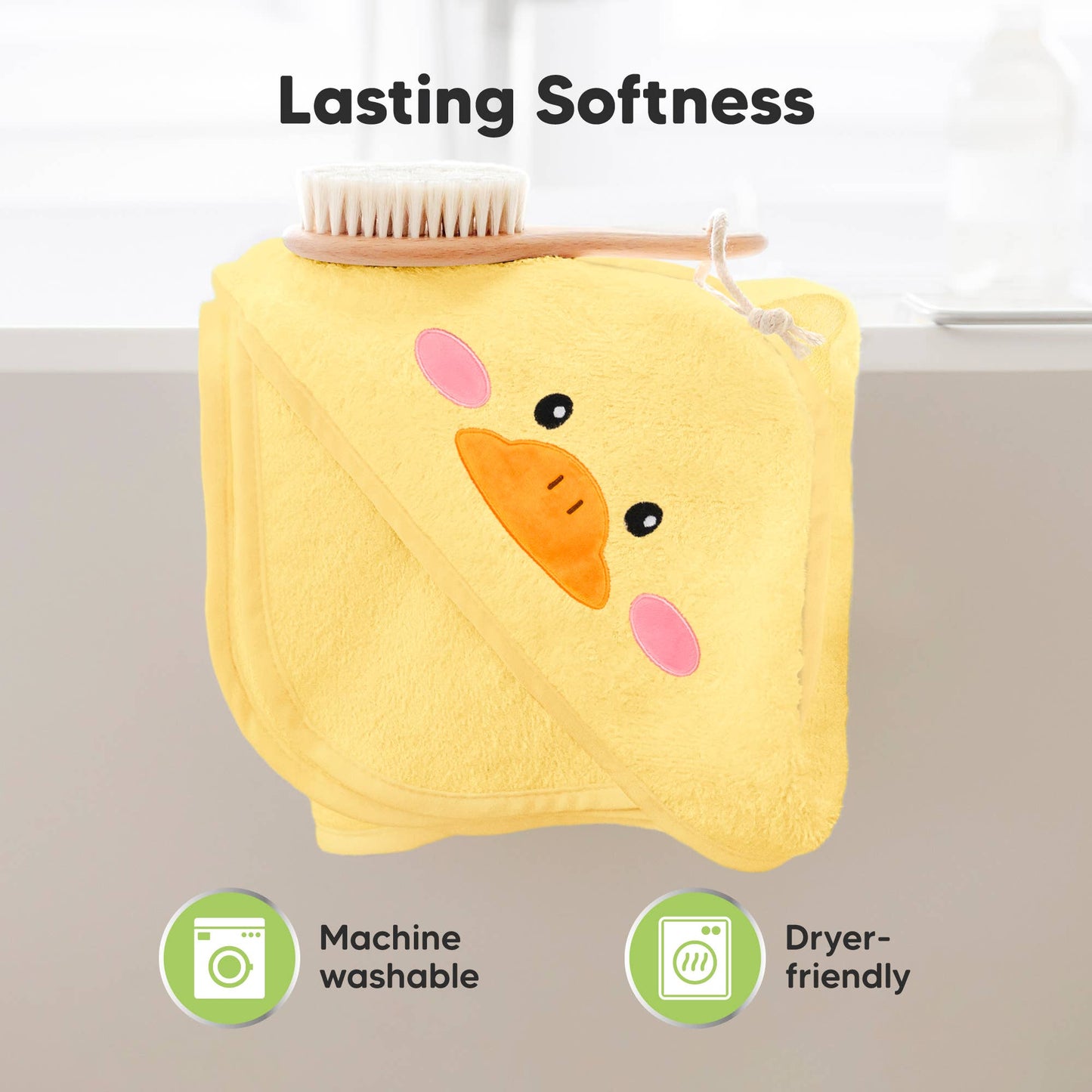 Duckling Cuddle Baby Hooded Towel