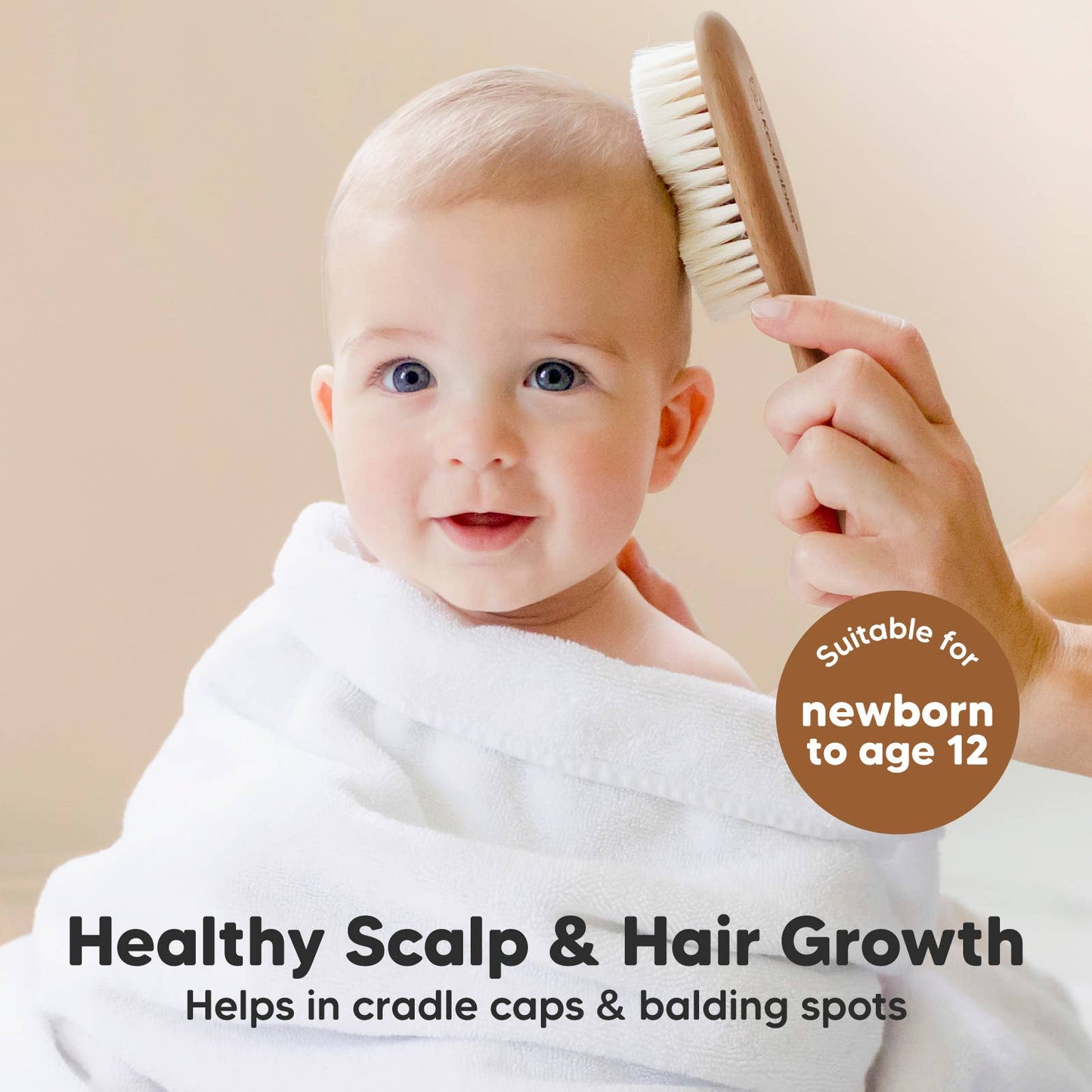 Baby Wooden Hairbrush Set