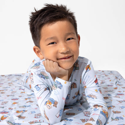 Vintage Suitcases Kids Pajamas