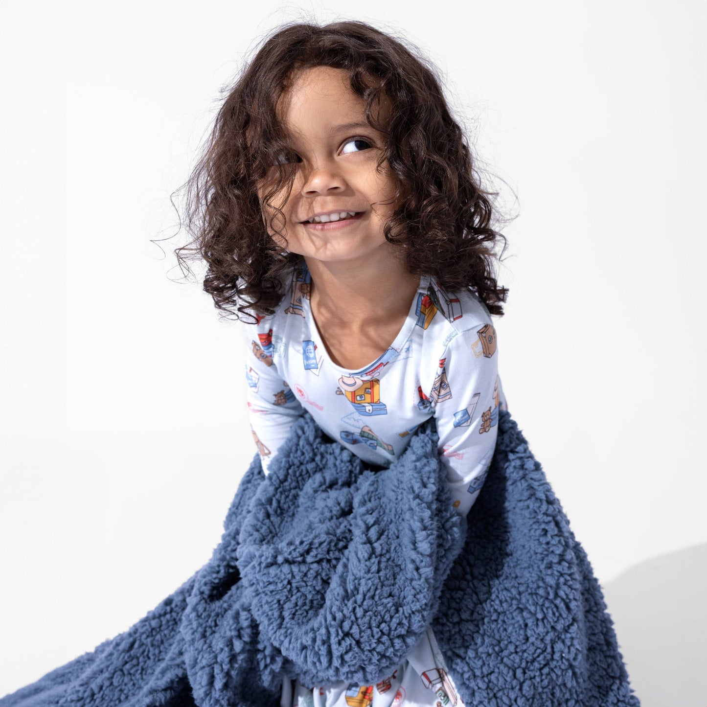 Vintage Suitcases Kids Pajamas