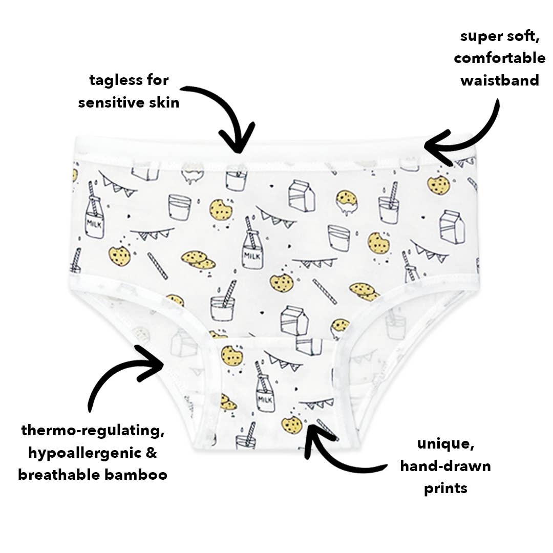 Girl's Bamboo Underwear 7-Pack