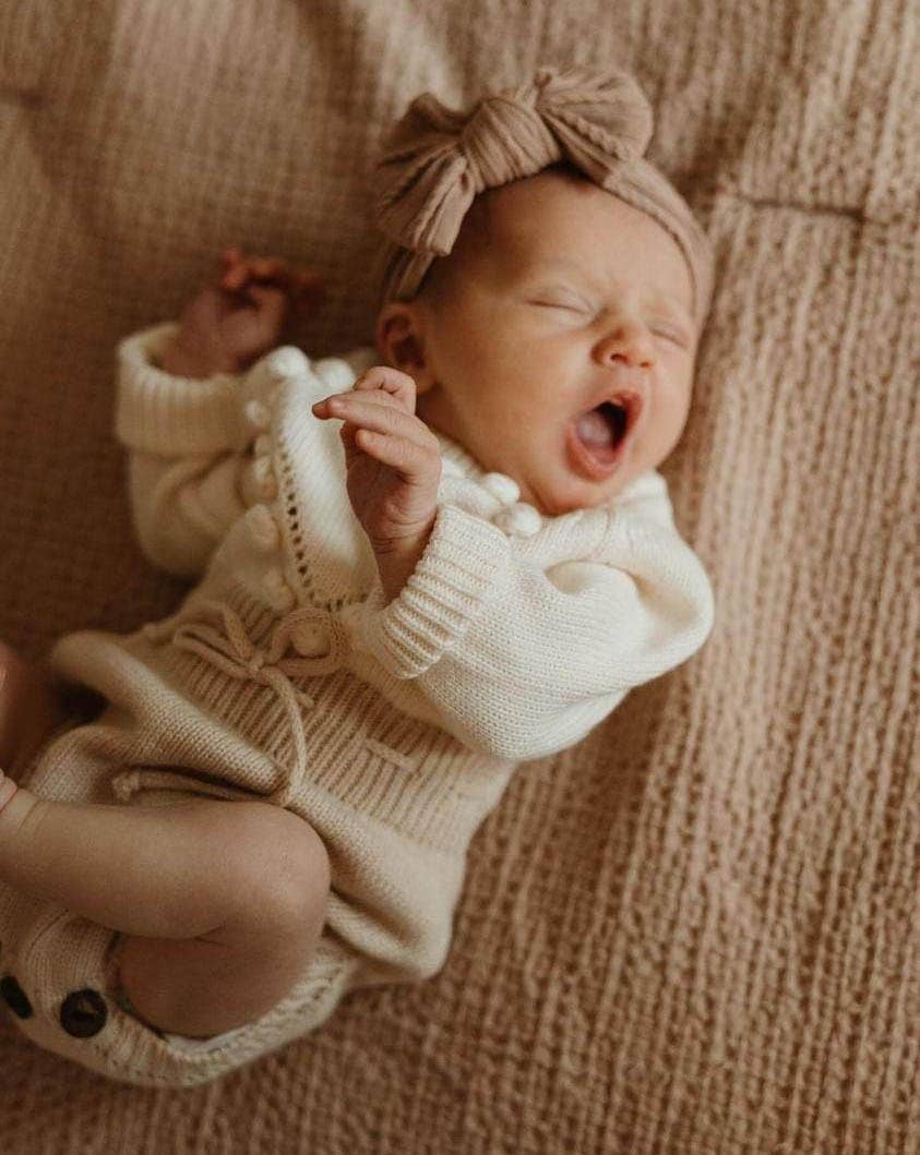 Cream Heart Romper Set 3-6 (new)