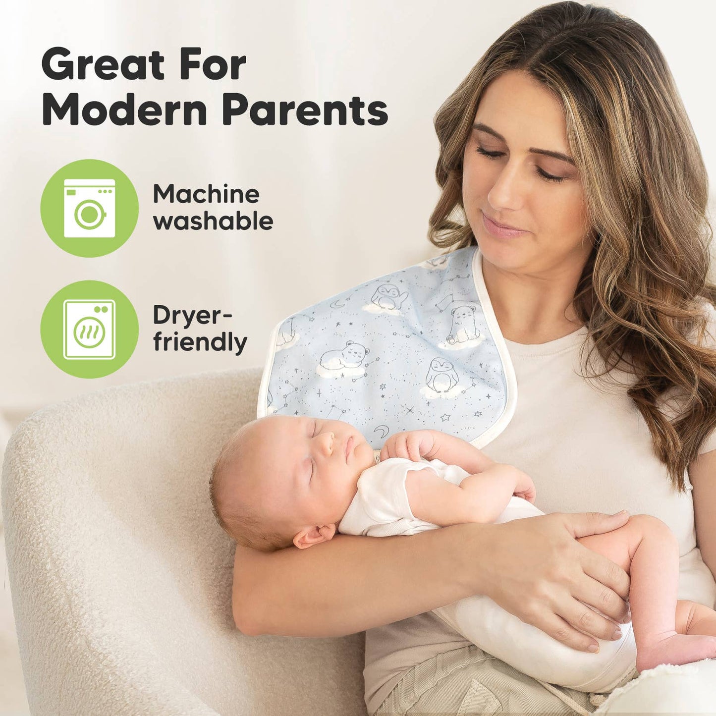 Constellation 5-Pack Burp Cloths