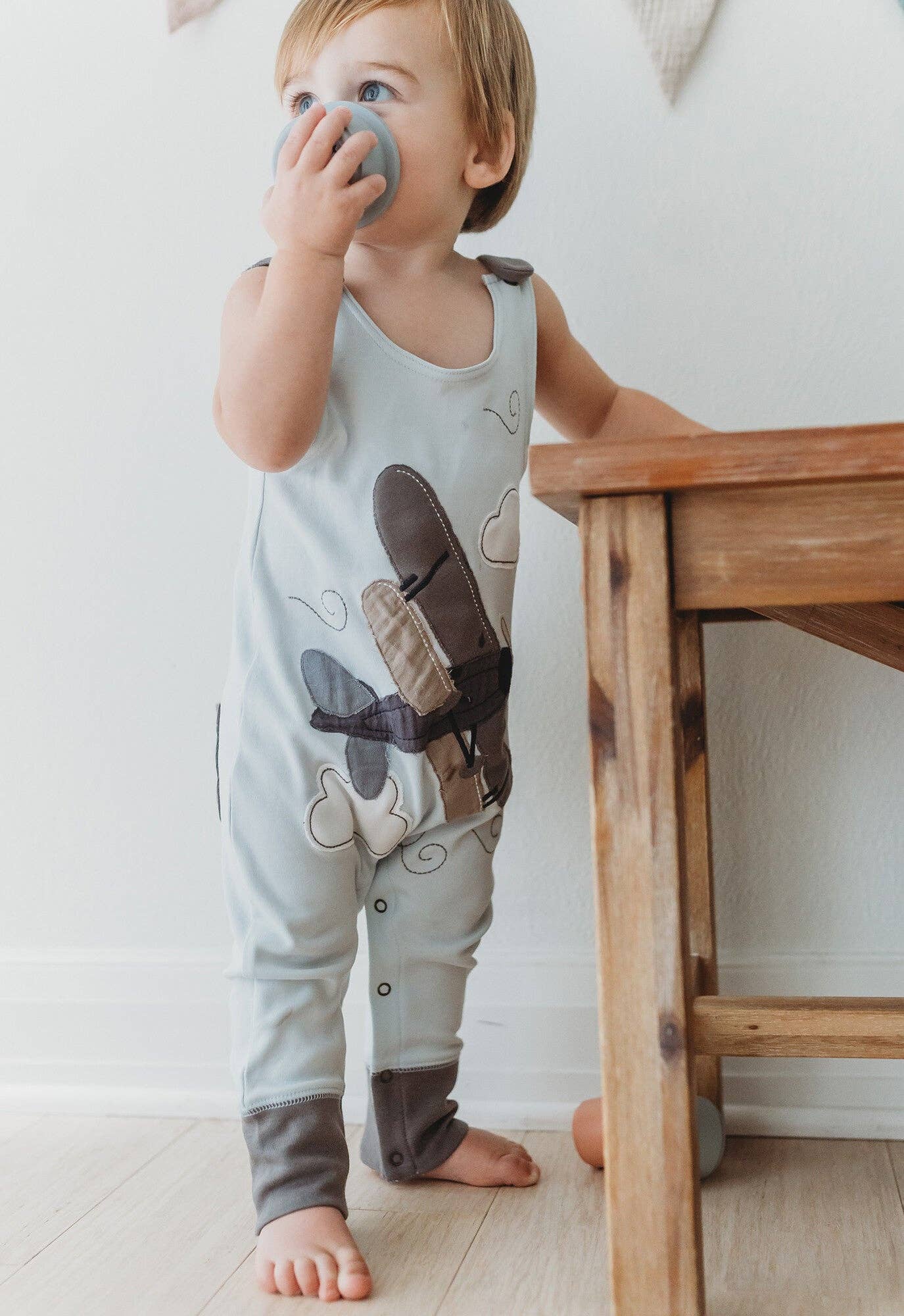Organic Airplane Romper