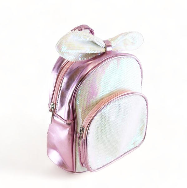 Pink Sequin Bunny Backpack