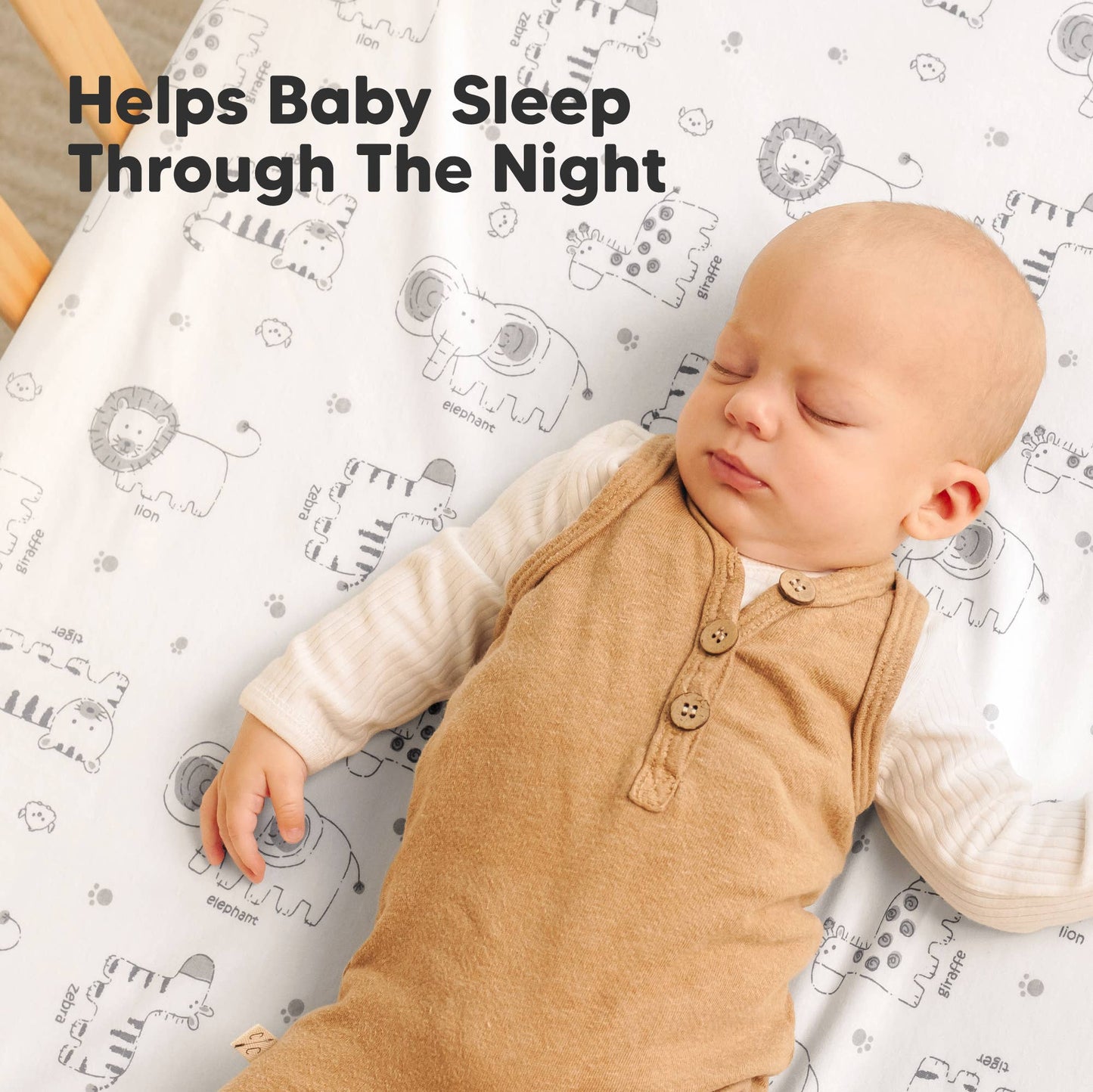 2-Pack Mini Crib Sheets Organic