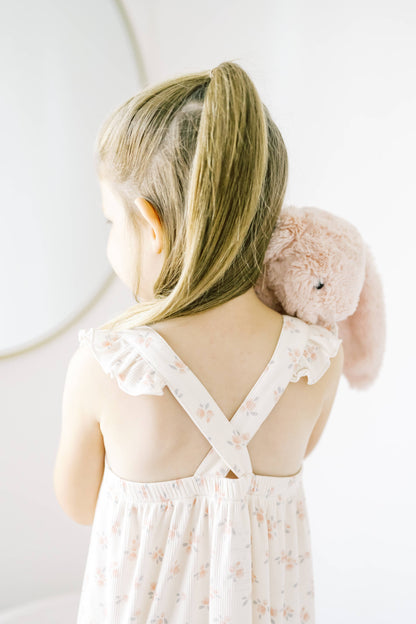 Ribbed Bamboo Nightgown in Ellie Floral