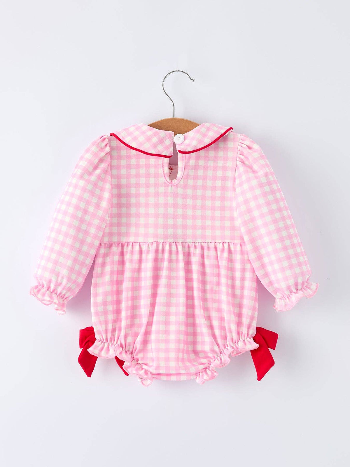 Heart-embroidered Romper