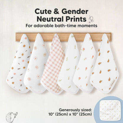 6-Pack Organic Cami Baby Washcloths