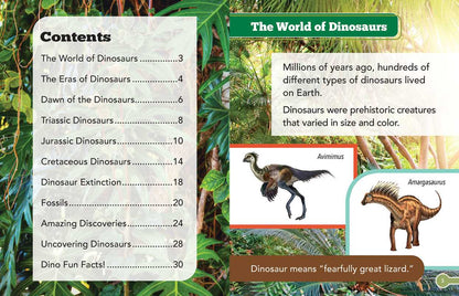 DinoWorld Book and Magnetic Play Set