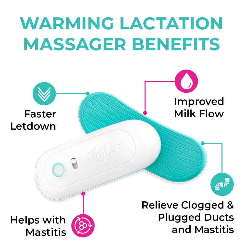 LaVie 2-in-1 Warming Lactation Massager, Heat and Vibration