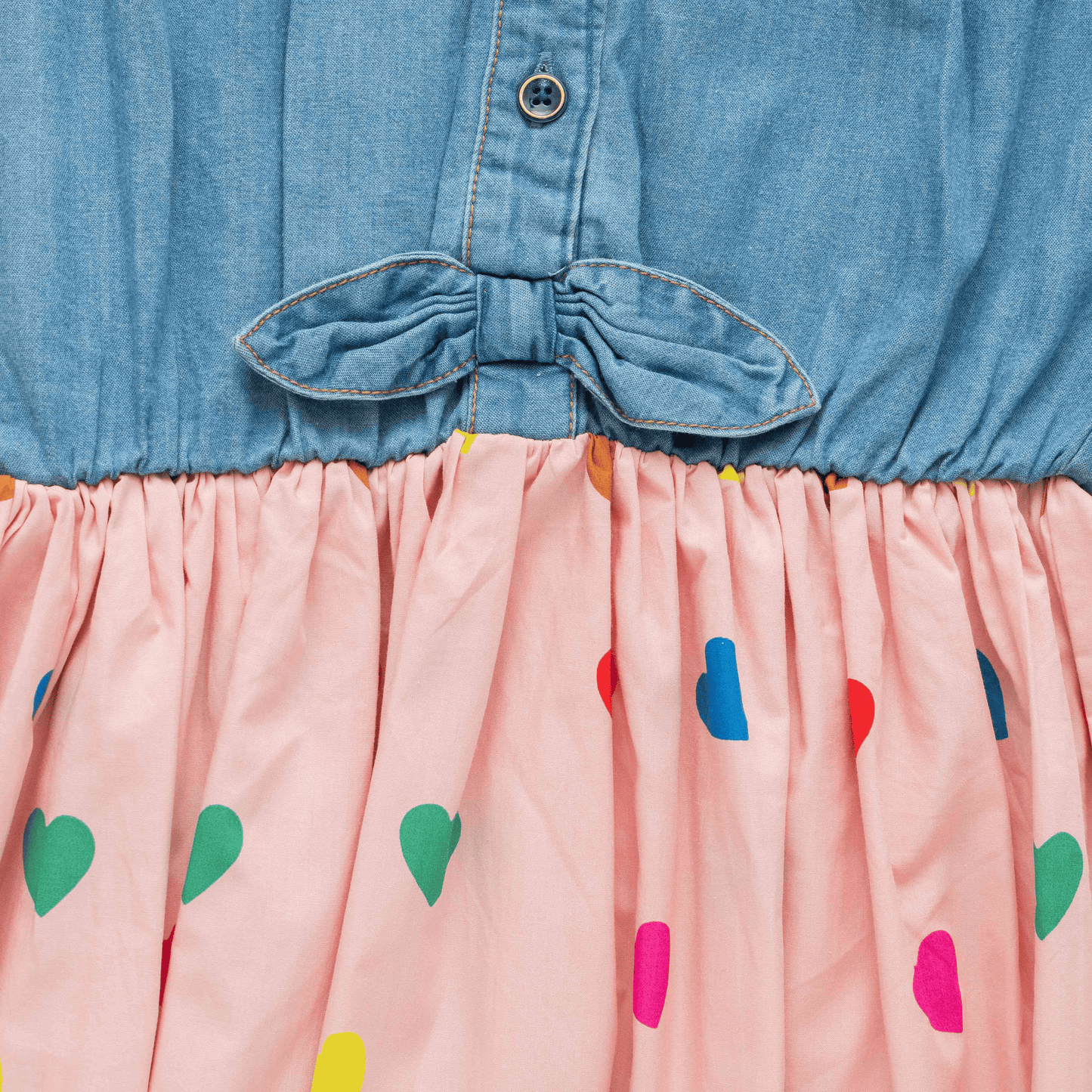 Collared Denim Flair Dress