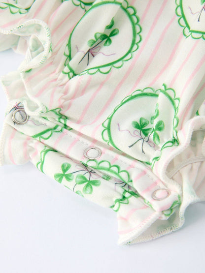 St. Patrick's Baby Girl Romper