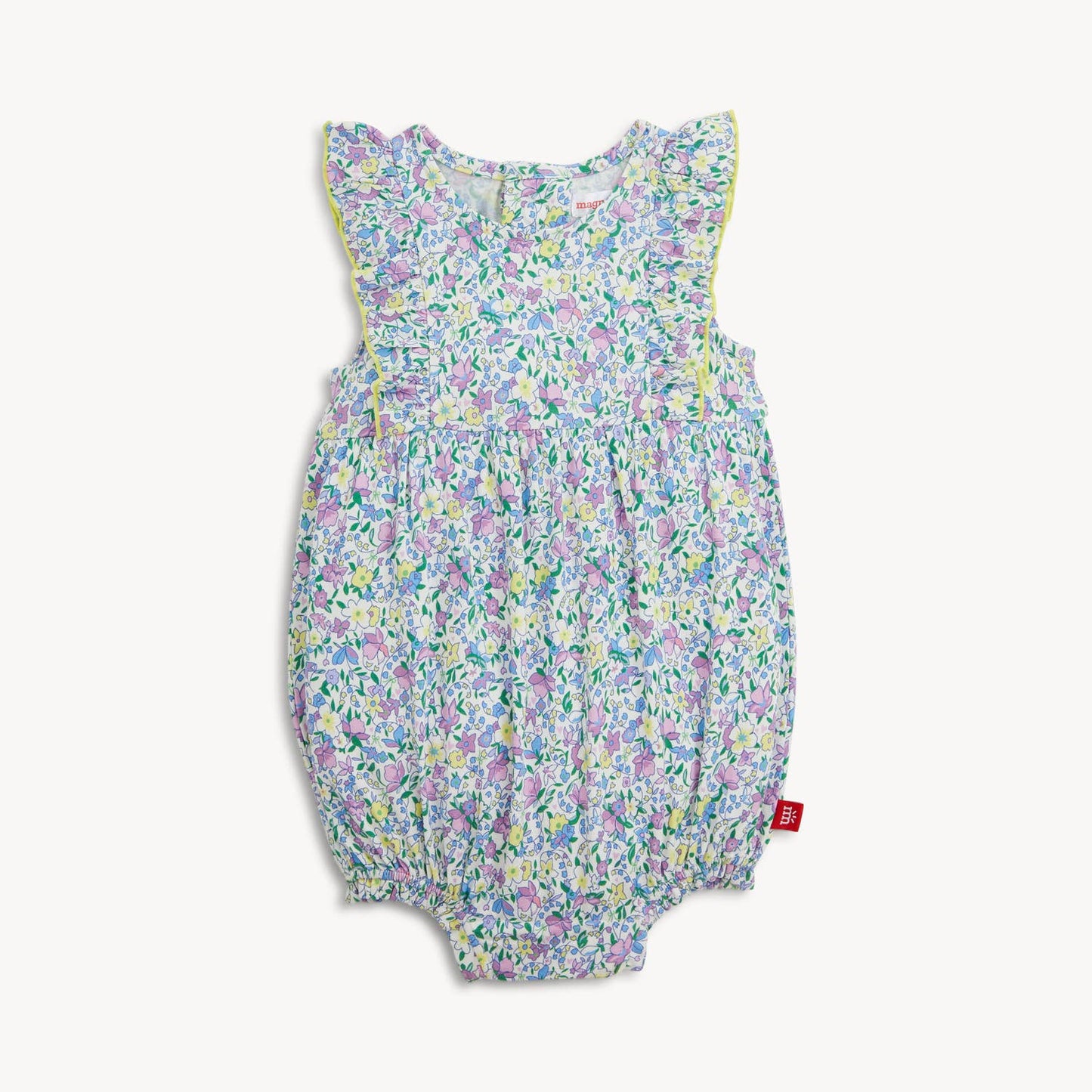 LAVINIA MODAL MAGNETIC RUFFLE BUBBLE ROMPER