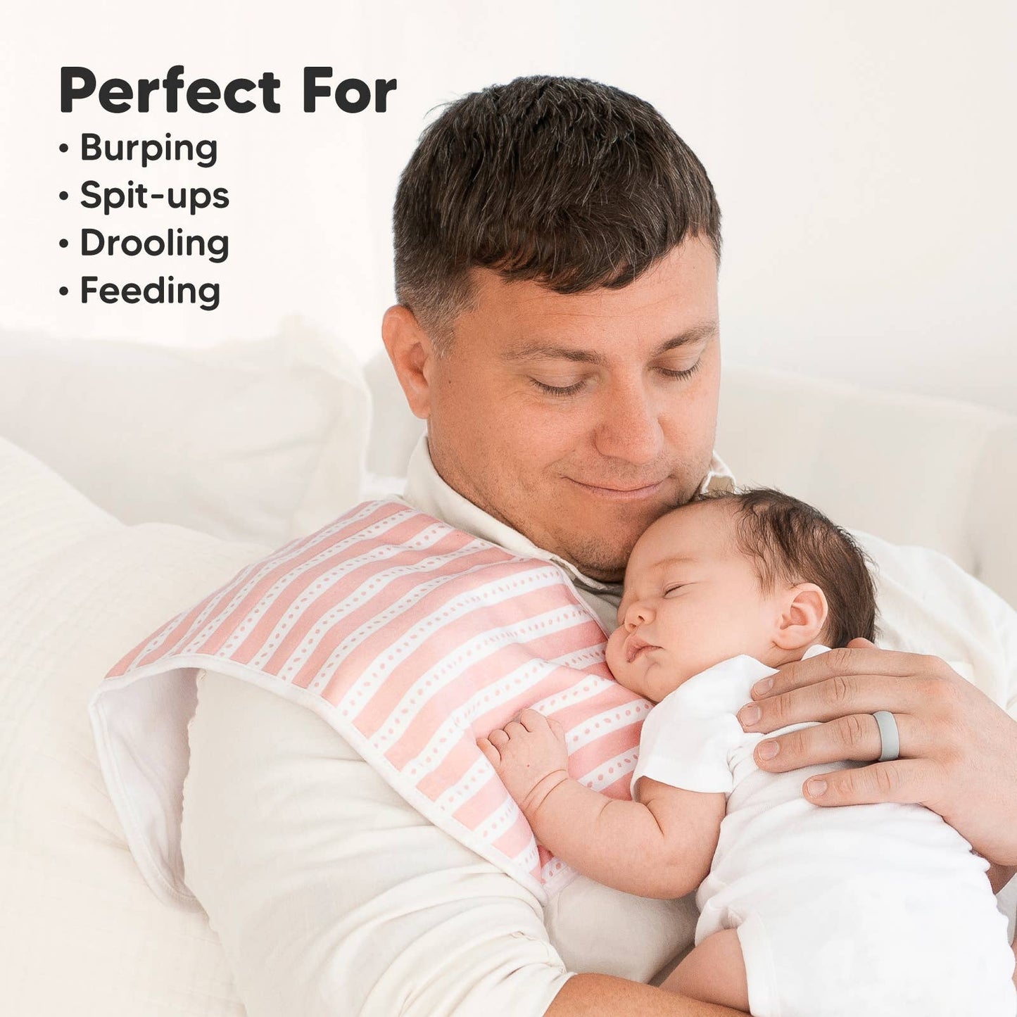 Sweet Charm 5-Pack Burp Cloths