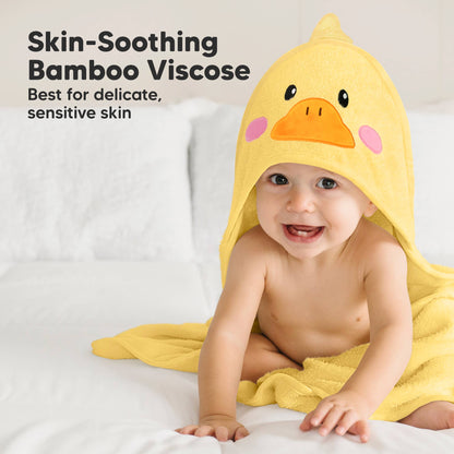 Duckling Cuddle Baby Hooded Towel