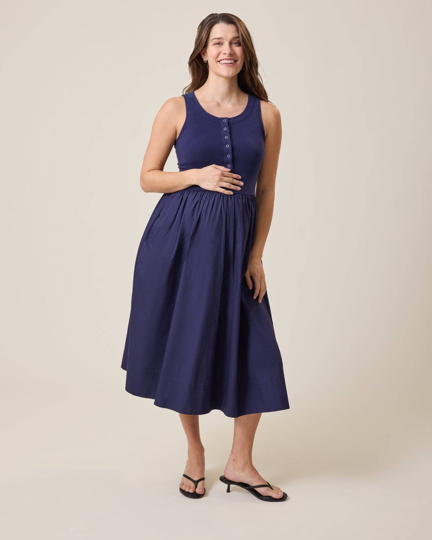 Charlotte Nursing Midi Dress