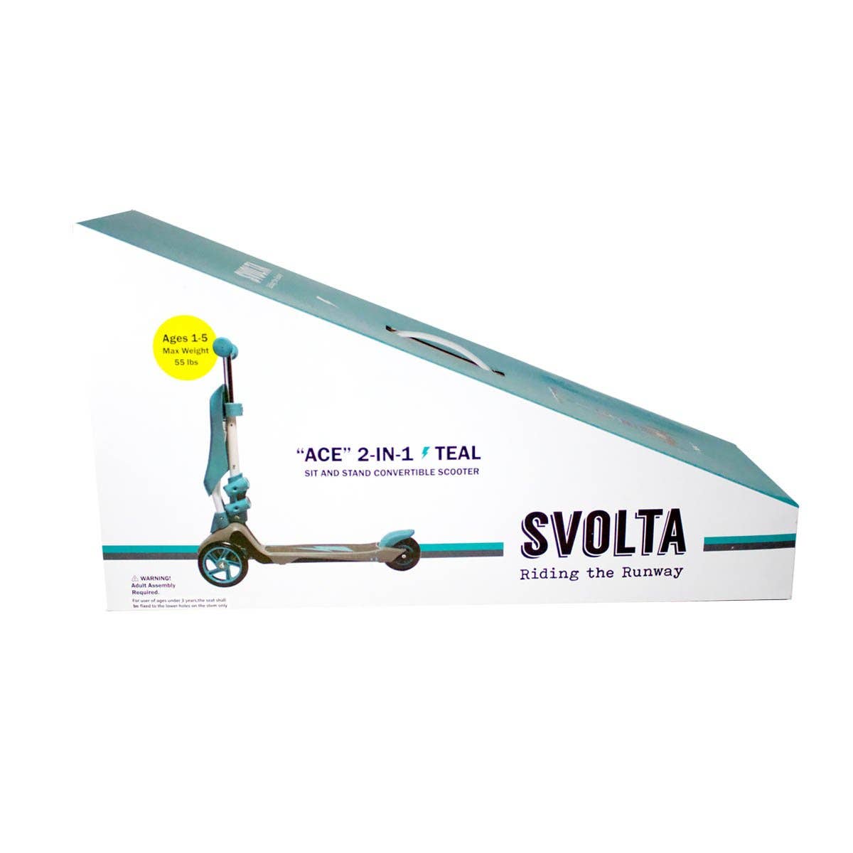 Teal SVOLTA Ace 2-in-1 Scooter
