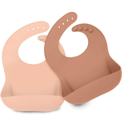 2-Pack Prep Silicone Bibs Dusk