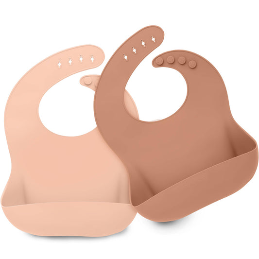 2-Pack Prep Silicone Bibs Dusk