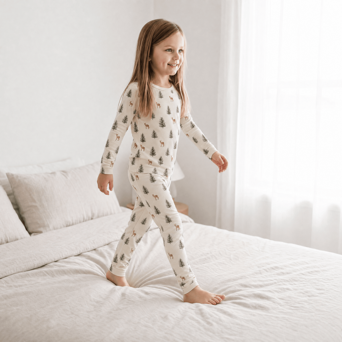 Winter Fawn Kids Pajama Set