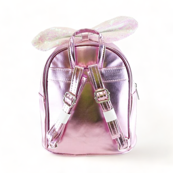 Pink Sequin Bunny Backpack