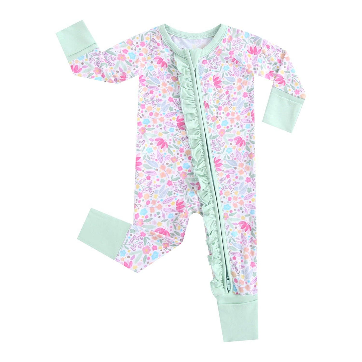 Tiny Blooms Ruffled Pjs