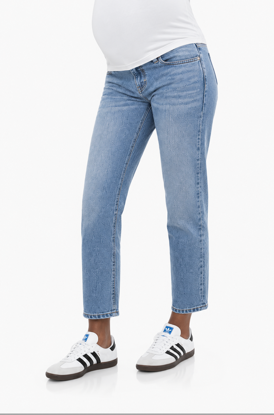 Maternity Ankle  Leg Jean w/ Bellyband