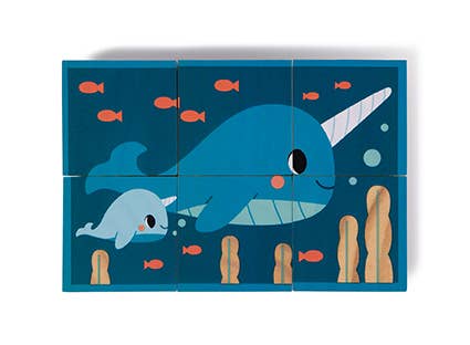 6 ANIMAL WOODEN BLOCKS