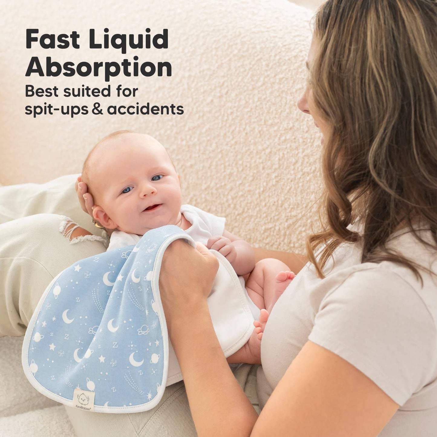 Constellation 5-Pack Burp Cloths