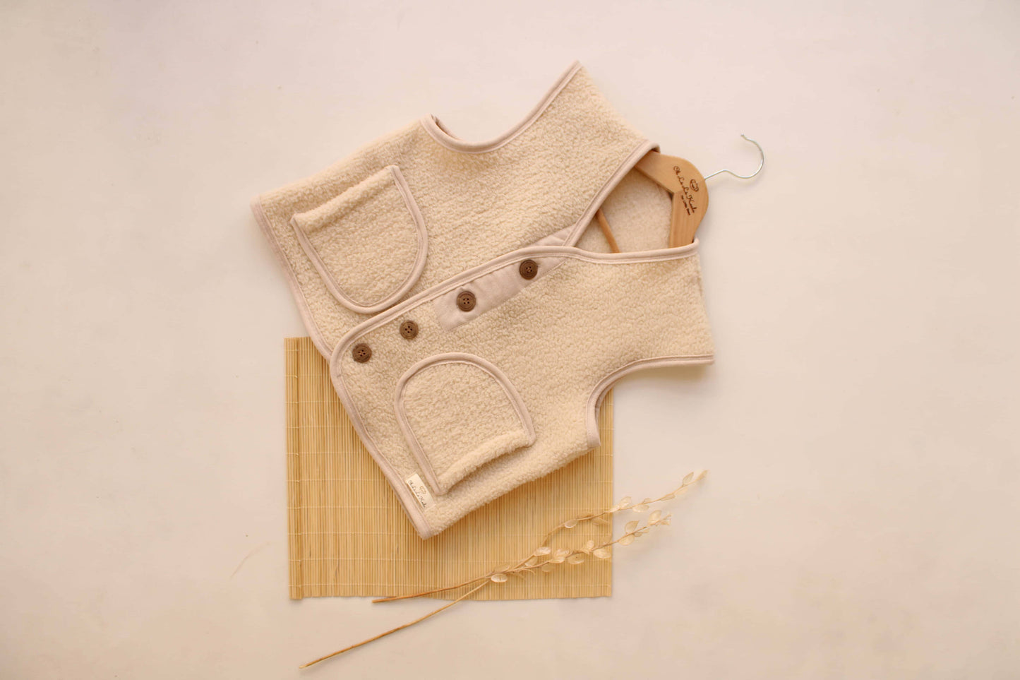 Oversized Cream Vest