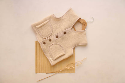 Oversized Cream Vest